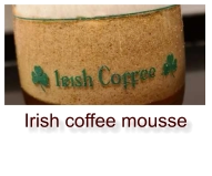 Irish coffee mousse