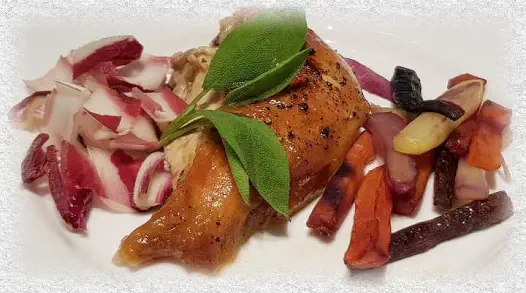 guinea fowl with grappa