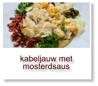 kabeljauw met mosterdsaus