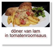 döner van lam in tomatenroomsaus