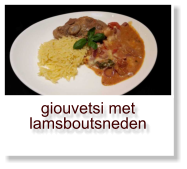 giouvetsi met lamsboutsneden