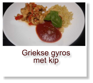 Griekse gyros met kip