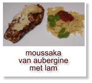 moussaka van aubergine met lam