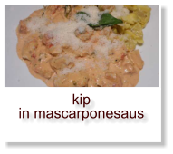 kip in mascarponesaus