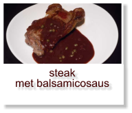 steak met balsamicosaus