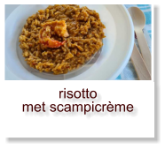 risotto met scampicrème