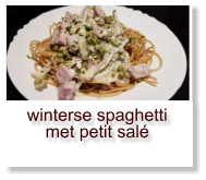 winterse spaghetti met petit salé