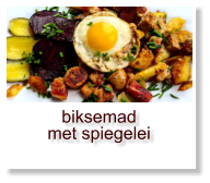 biksemad met spiegelei