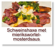 Schweinshaxe met mierikswortel-mosterdsaus