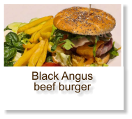 Black Angus beef burger