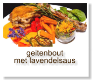 geitenboutmet lavendelsaus