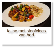 tajine met stoofvlees van hert