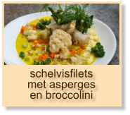 schelvisfilets met asperges en broccolini