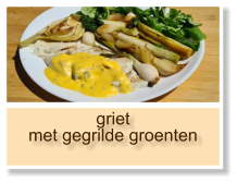 griet met gegrilde groenten