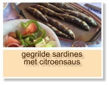 gegrilde sardines met citroensaus