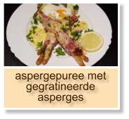 aspergepuree met gegratineerde asperges