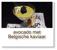 avocado met Belgische kaviaar