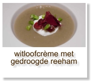 witloofcrème met gedroogde reeham