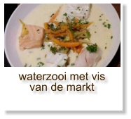 waterzooi met vis van de markt