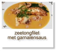 zeetongfilet met garnalensaus