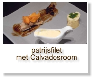 patrijsfilet met Calvadosroom