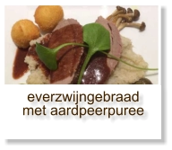 everzwijngebraad met aardpeerpuree