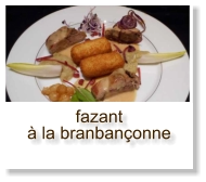 fazant à la branbançonne