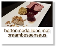 hertenmedaillons met braambessensaus