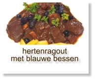 hertenragout met blauwe bessen