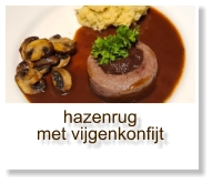 hazenrug met vijgenkonfijt