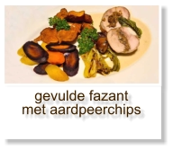 gevulde fazant met aardpeerchips