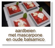 aardbeien met mascarpone en oude balsamico