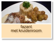 fazant met kruidenroom