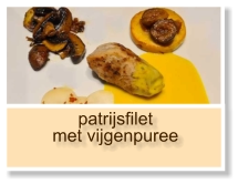 patrijsfilet met vijgenpuree