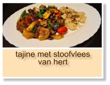 tajine met stoofvlees van hert