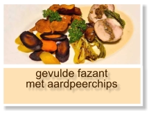 gevulde fazant met aardpeerchips