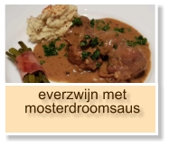 everzwijn met mosterdroomsaus