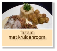 fazant met kruidenroom