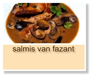 salmis van fazant
