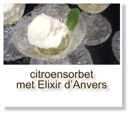 citroensorbet met Elixir d’Anvers