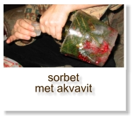 sorbetmet akvavit