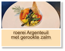 roerei Argenteuil met gerookte zalm