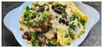 open lasagne met kip en truffel