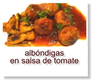 albóndigas en salsa de tomate