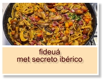 fideuá met secreto ibérico