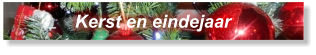 Kerst en eindejaar