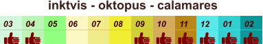 01 02 03 04 07 05 09 10 08 11 12 06 inktvis - oktopus - calamares