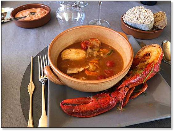 bouillabaisse met kreeft