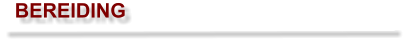 BEREIDING