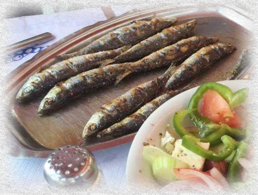 gegrilde sardines met citroensaus